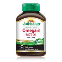 Carica l'immagine nel visualizzatore di Gallery, OMEGA-3 + MCT OIL 120 sft di JAMIESON