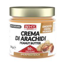 Carica l'immagine nel visualizzatore di Gallery, CREMA DI ARACHIDI PEANUT BUTTER IPERPROTEICA di WHY SPORT
