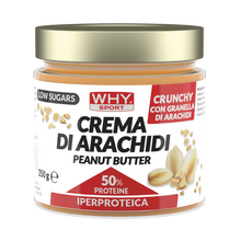 Carica l'immagine nel visualizzatore di Gallery, CREMA DI ARACHIDI PEANUT BUTTER IPERPROTEICA di WHY SPORT