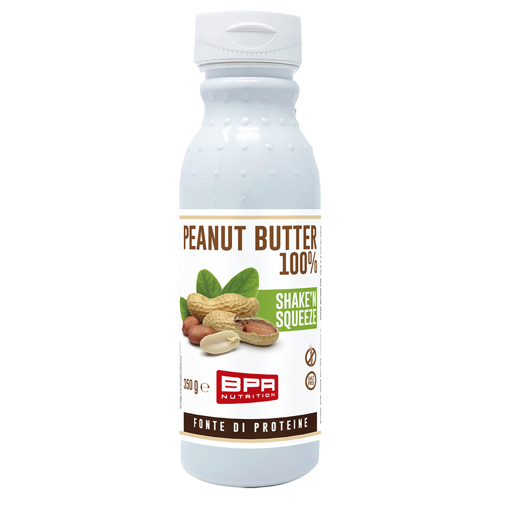 Peanut Butter 100% SHAKE 'N SQUEEZE 350g di BPR