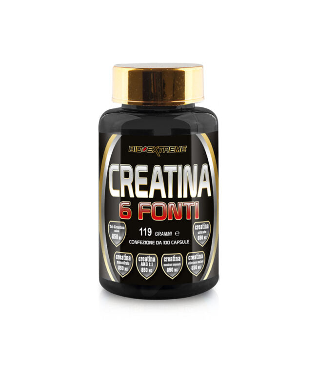 CREATINA 6 FONTI 100 CPS di BIOEXTREME