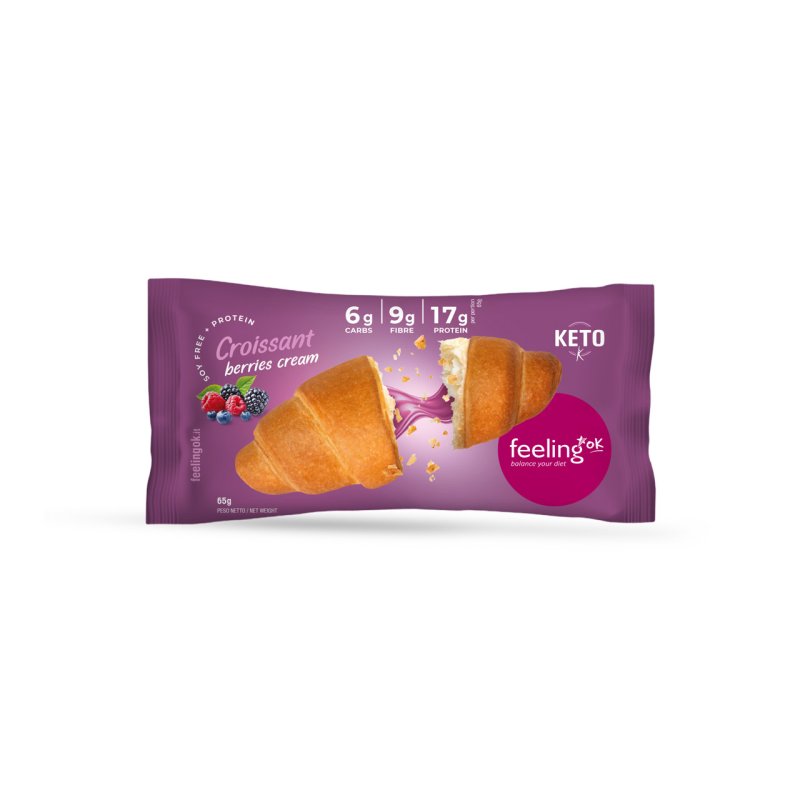 Croissant ripieno di crema ai frutti di bosco +protein di FEELING OK