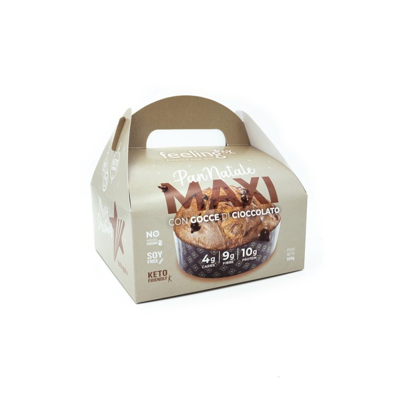 Pan Natale gocce di cioccolato Maxi di FEELING OK