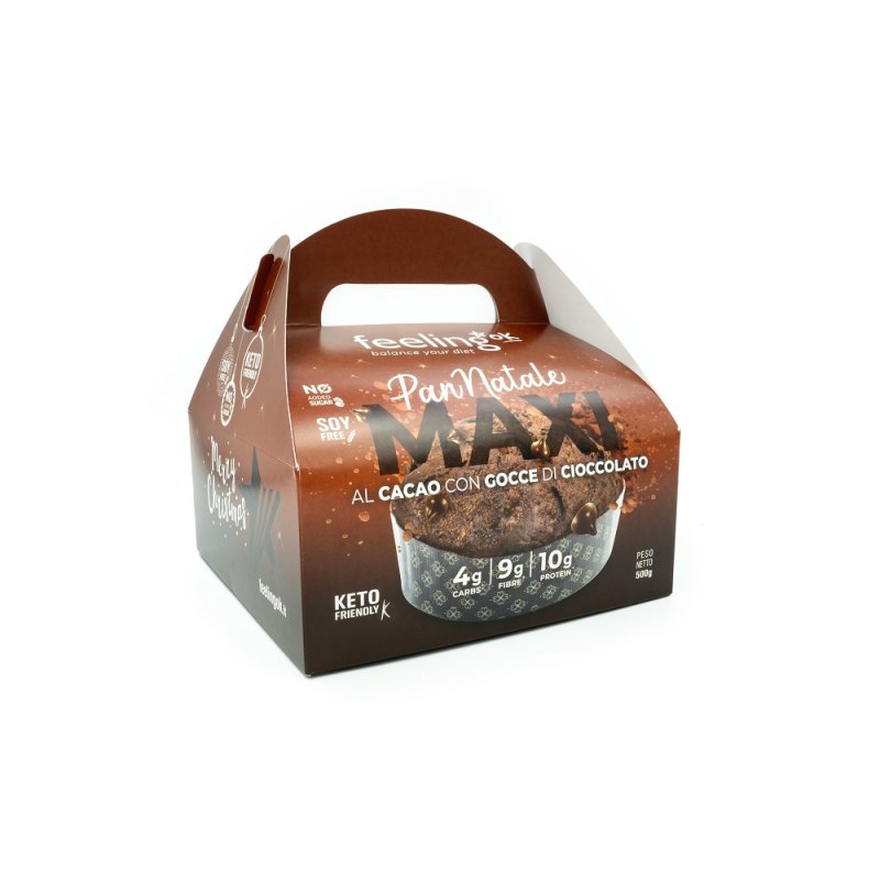 Pan Natale Maxi al cacao con gocce di FEELING OK